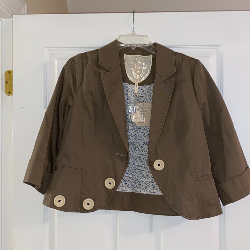 Taupe Short Blazer
